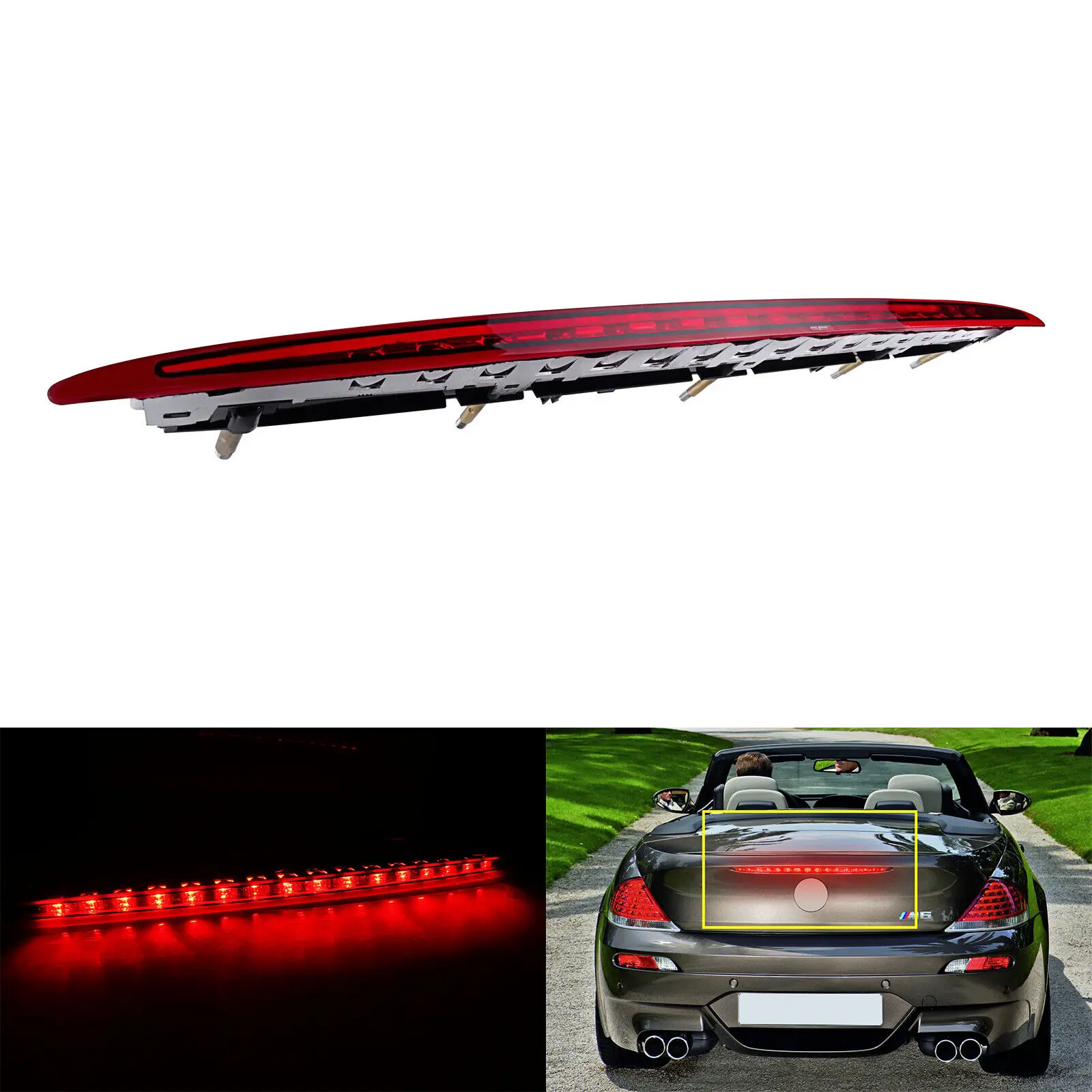 

1 For BMW 6 Series E63 E64 M6 2004-08 LED 3rd High Level Brake Light 63256911909