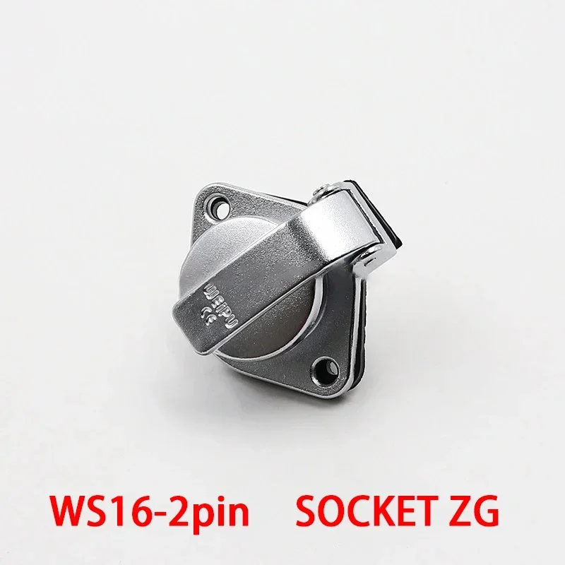 WS16-Stecker, 2, 3, 4, 5, 6, 7, 9-polig, wasserdichter Hochspannungsstecker, Steckdose, industrielle Stromversorgung, Metallkabelanschlüsse