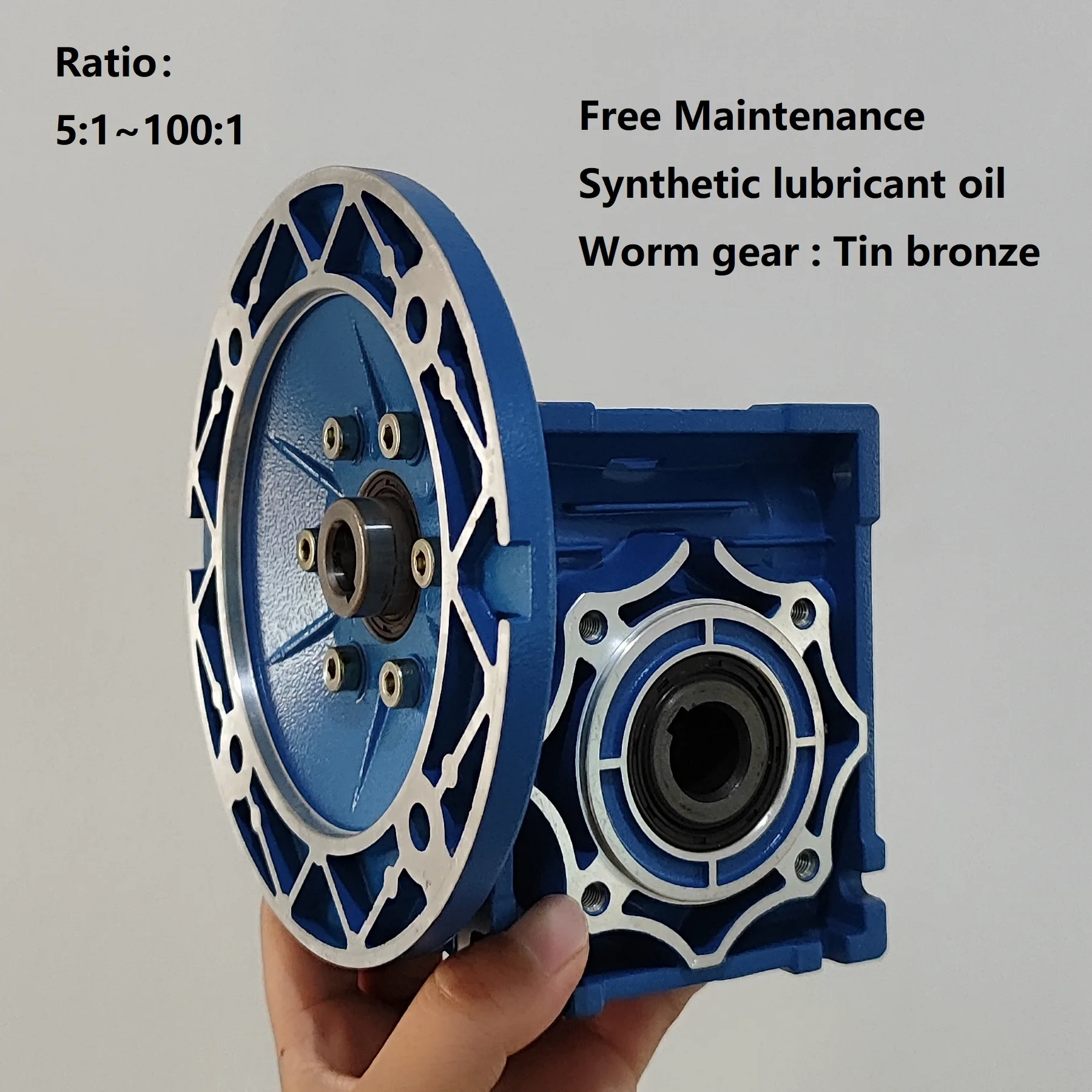 CHENYUE Worm Gearbox Worm Gear Reducer NMRV40  RV040 Input 9/11/14mm output 18 Free Maintenance- Gearbox Manufacturer