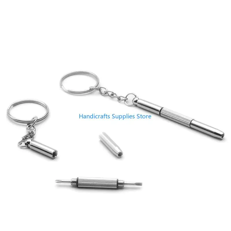 R1WA Eyeglass Screwdriver 3 In 1Keychains Screwdriver Repair Tool