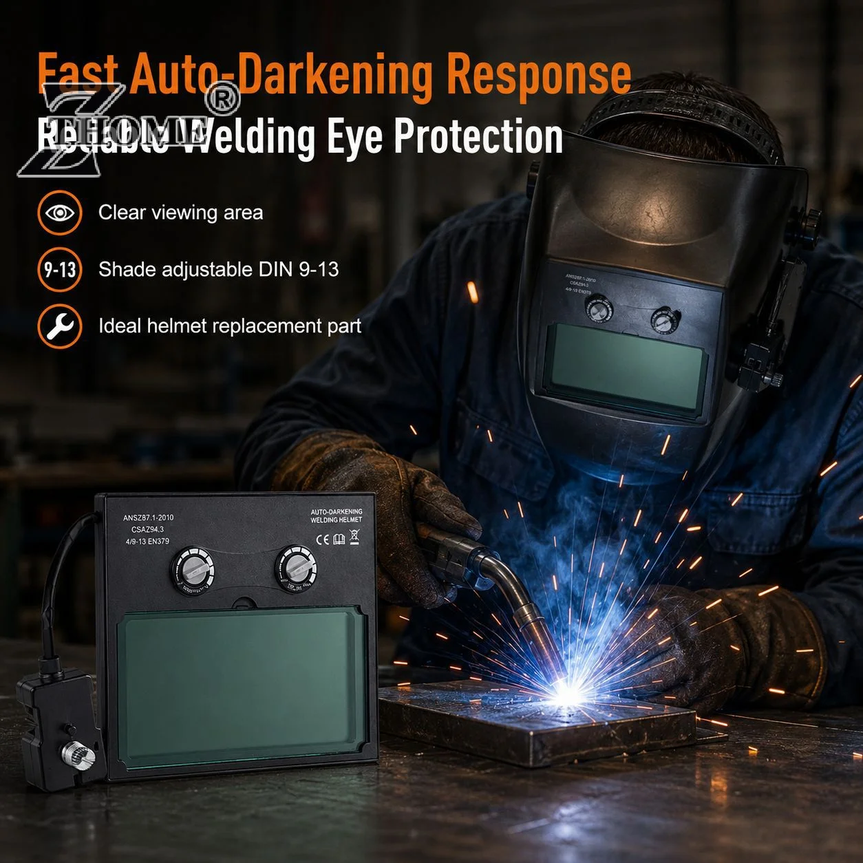 Solar Auto Darkening Filter Welding/welding Helmet Welder Welding Lens Eyes For Welding Machine Welding Tools Eyes Protector