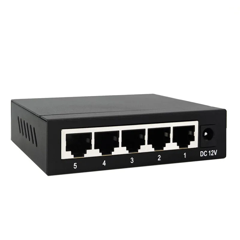 Ethernet Switch 5 Port Rack Mount 5-port Gigabit Poe Switch 5 Ports Poe