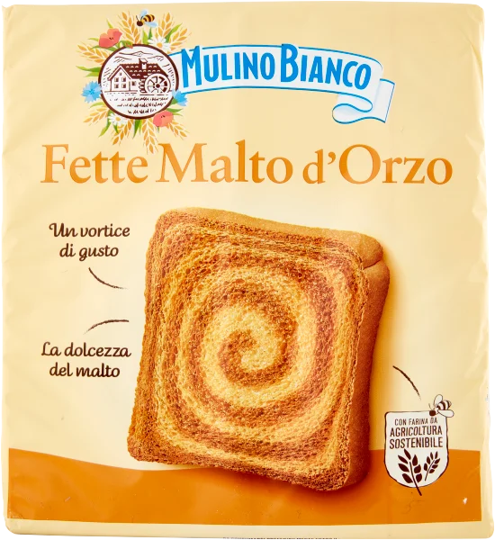 Chrupiące grzanki Fette biscottate Malto D'orze 315g - Mulino Bianco