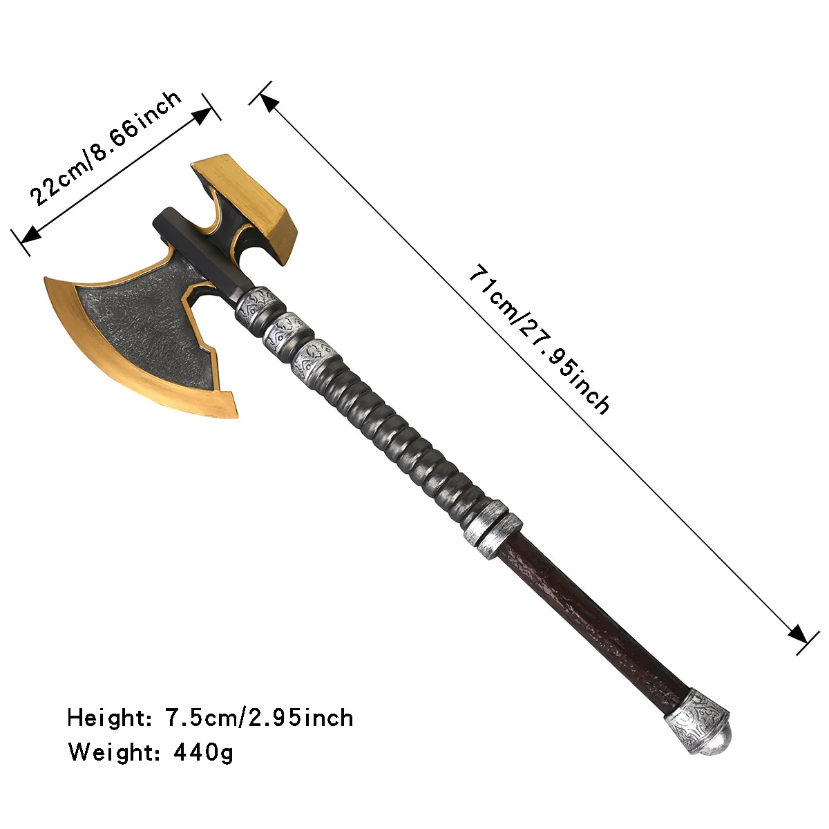 Dungeons and Dragons Rogue Glory Holga Axe Halloween Props Movie Peripheral Role-playing PU Weapons