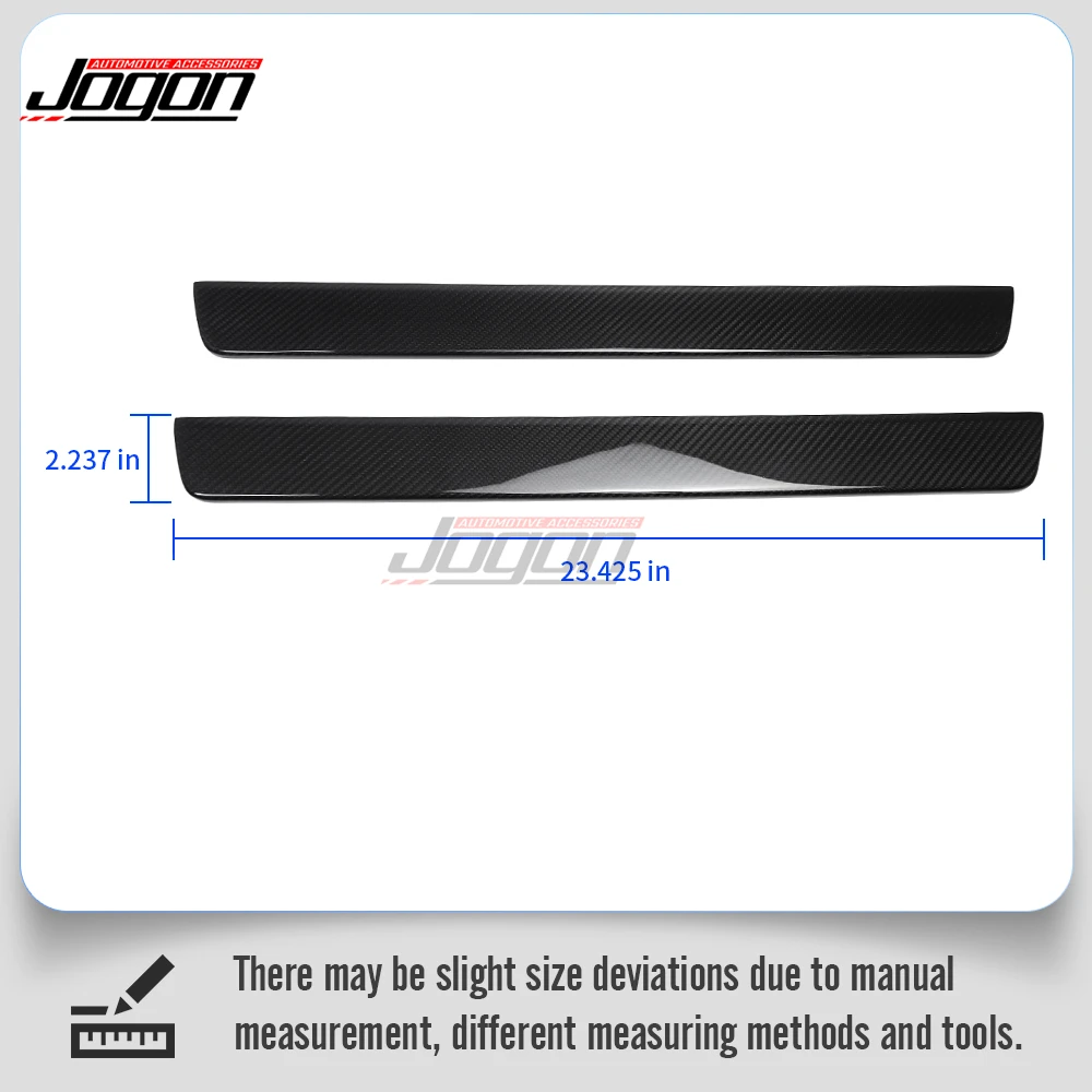 For Subaru BRZ Limited 2022 2023 2024 DRY Carbon Fiber Car Interior Door Scuff Plate Panel Cover Trim Accessories