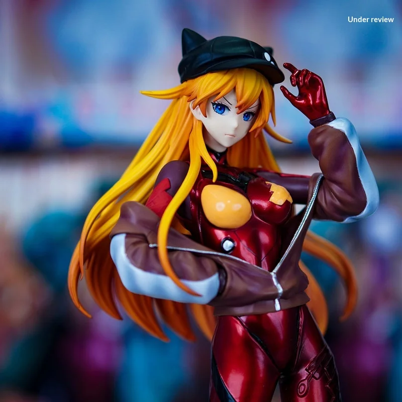 

Фигурка Асуки Лэнгли из Neon Genesis Evangelion с кошачьими ушками, коллекционная аниме-статуэтка, настольное украшение, модель, подарок для фанатов аниме