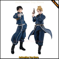 Original Genuine Fullmetal Alchemist Colonel Roy Mustang First Lieutenant Riza Hawkeye  Figure Collection Model Toys For Kids