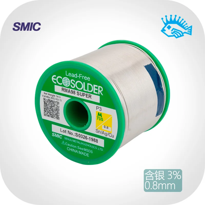 1 meter/5 meter/10 meter Japan Senju ESC fever lead-free solder wire M705 with 3% silver / 0.8mm