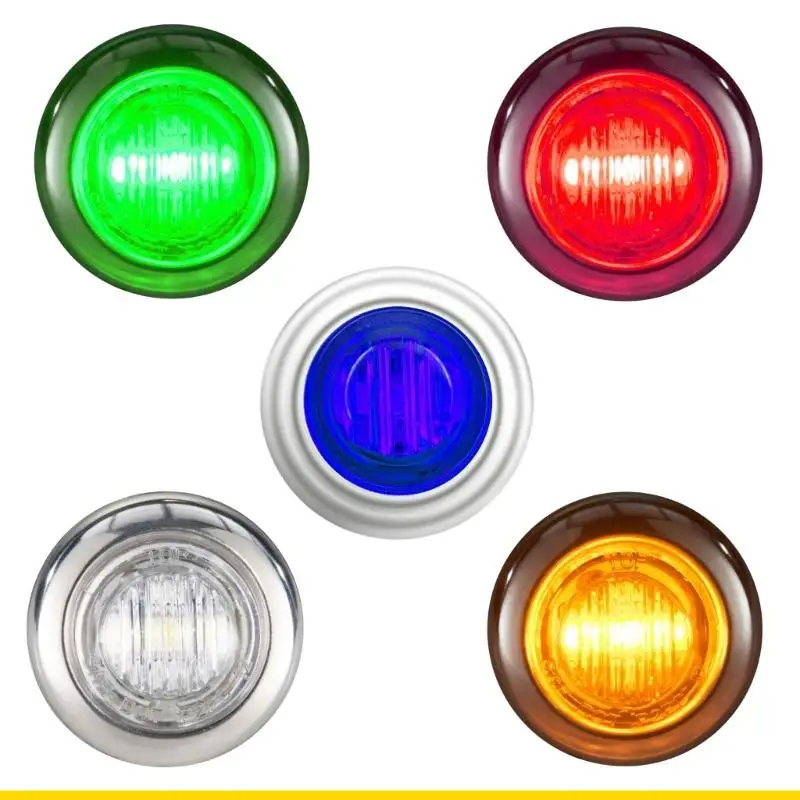 SZCH LED مقطورة LED خفيفة الجانبية الأمامية مؤشر خلوص ضوء التخليص مضاد للماء مصباح علامة السيارات مغلق