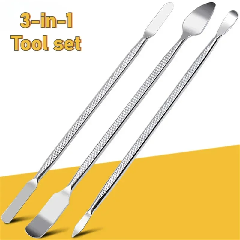 A set of 3pcs Mobile Phone Repair Opening Tools, Made of Metal, Including Disassemble Crowbars and Steel Pry Tools,hand Tools.