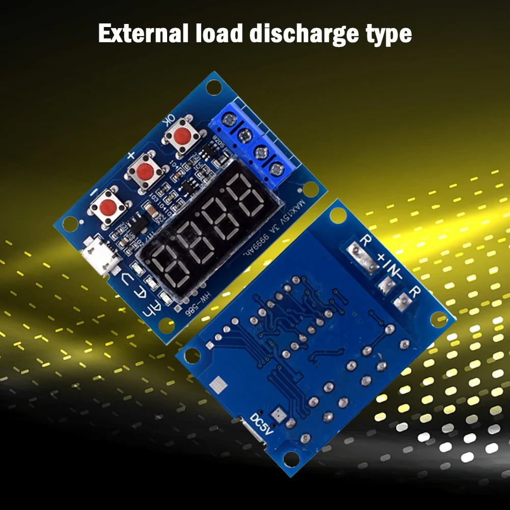 HW-586 Digital Battery Capacity Tester Board Module for 18650 Lithium Lead-Acid Power Tester Power Detector Accessories