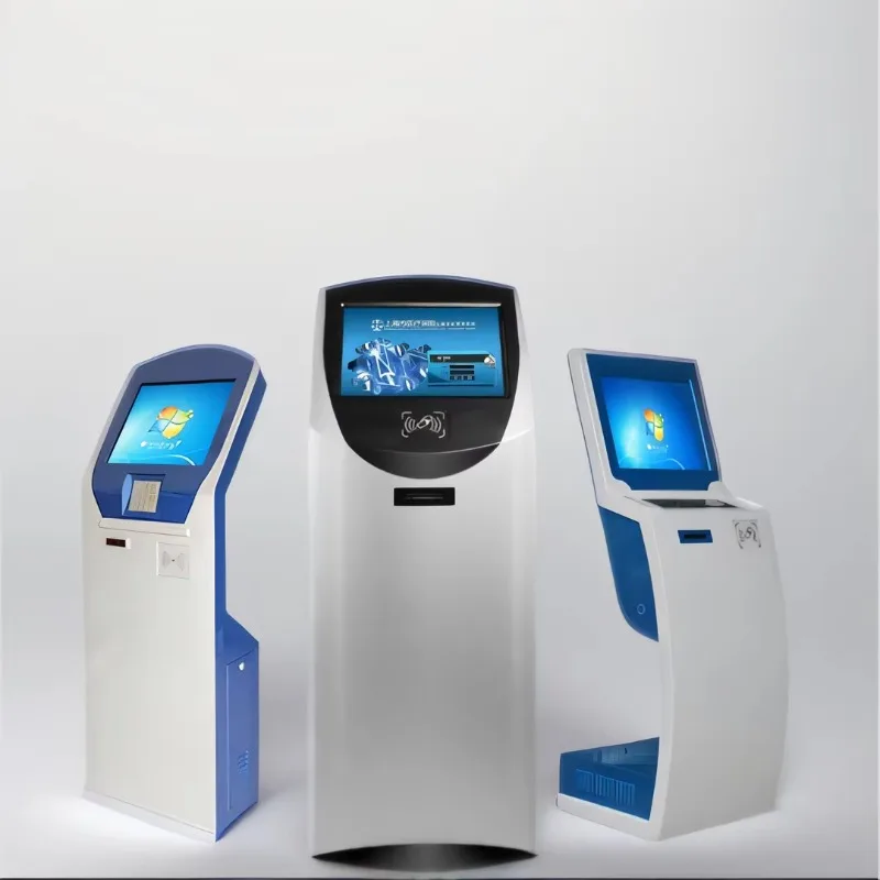 Number System Machine Ticket Dispenser Wireless Queue Calling System Touchscreen Indoor Use