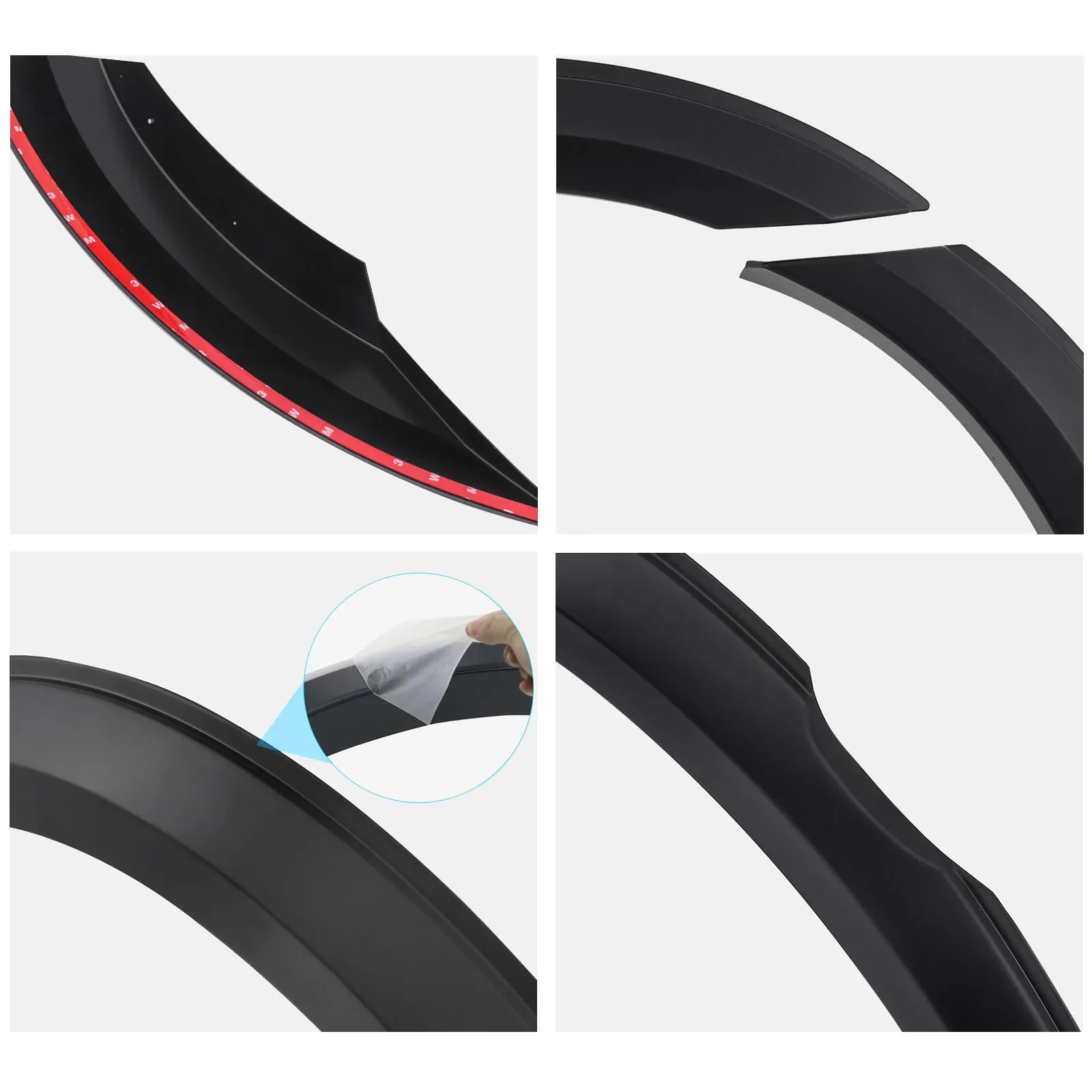 4\'\' FENDER FLARES WHEEL ARCH EXTENSION FOR FORD RANGER XL XLT WILDTRAK T8 2020 2021 2022 MUDGUARD DOUBLE CAB 4X4 CAR ACCESSORIES