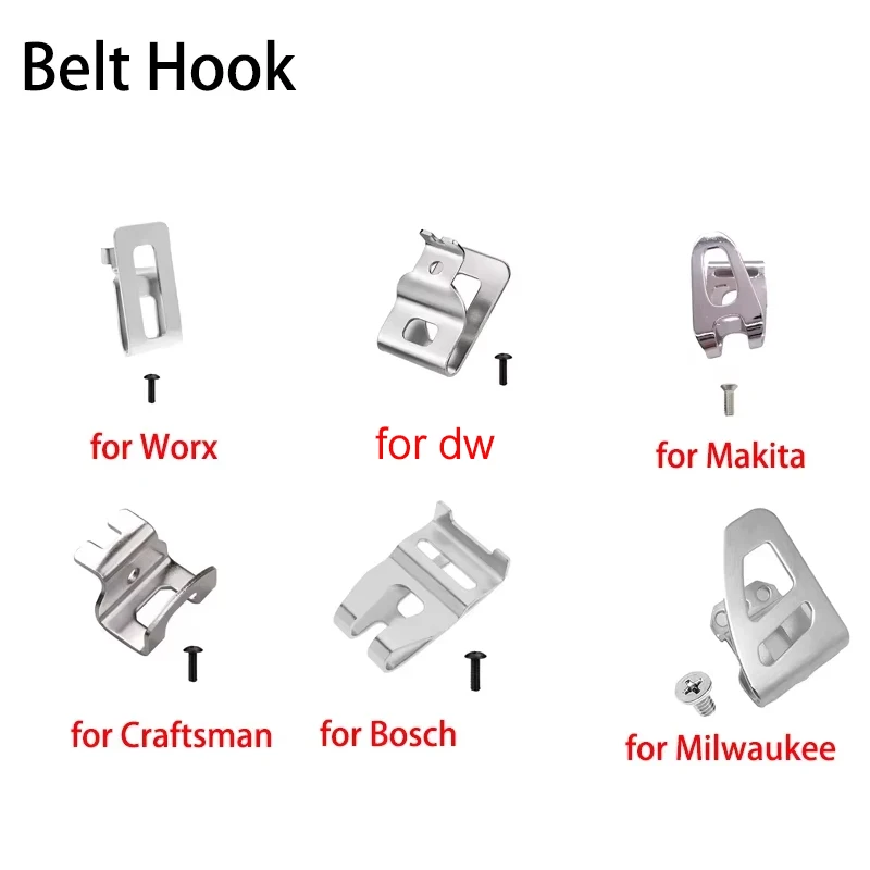 

Electric Drill Belt Hook for Dewalt/Makita/Bosch/Milwaukee/Worx 18V 20V Cordless Drills Wrench Holder Clip Hooks Power Tool Part