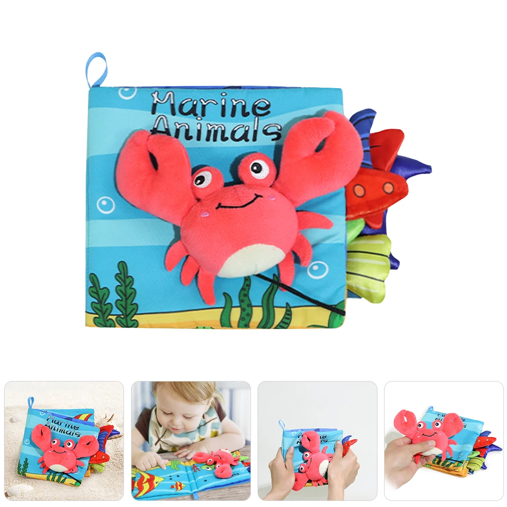 หนังสือการศึกษาปฐมวัยผ้าทารกแรกเกิดสําหรับของเล่นเด็กวัยหัดเดินผ้านุ่มภาพ