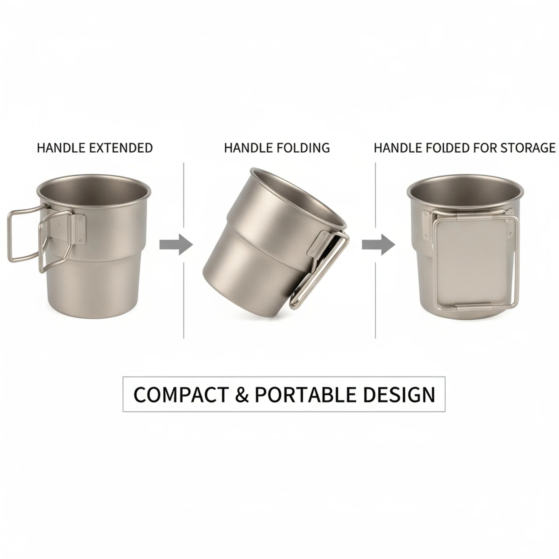 Titanium material coffee utensil accompanying set, bean storage can, bean spoon, sharing cup, accompanying cup