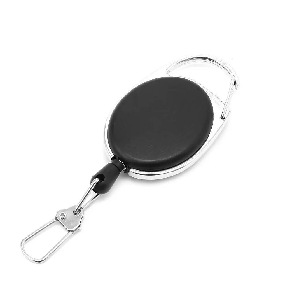 Crachá Retrátil Reforçado Preto com Cordão para Identificação, Crachá de Identificação, Porta-Crachá para Enfermeiros, Hospital, Material de Escritório, Presente