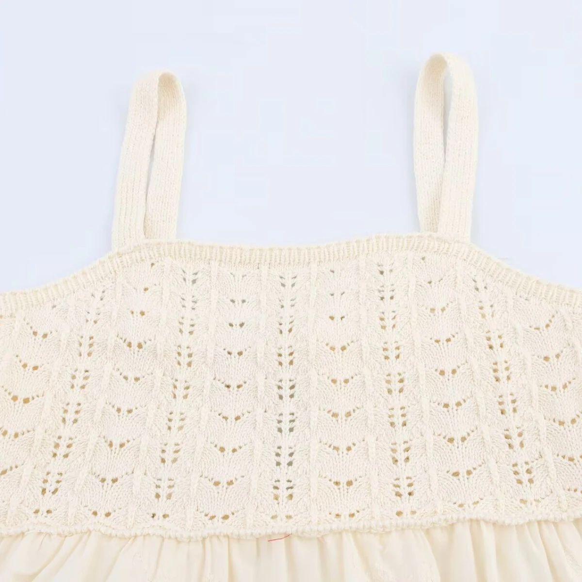 Dames Borduurwerk Patchwork midi-jurk Mouwloos Rugloos Sexy Strand Stijl Losse mid-taille Veterjurk Zomer Nieuwe Vrouwelijke Chique Jurk