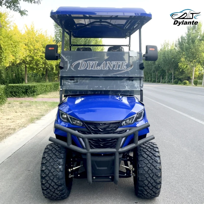 

Wholesale New 4-Seater Sightseeing Car 60V Lithium Battery Electric Hunting Golf Cart Aluminum Frame Off-Road High Vehicle