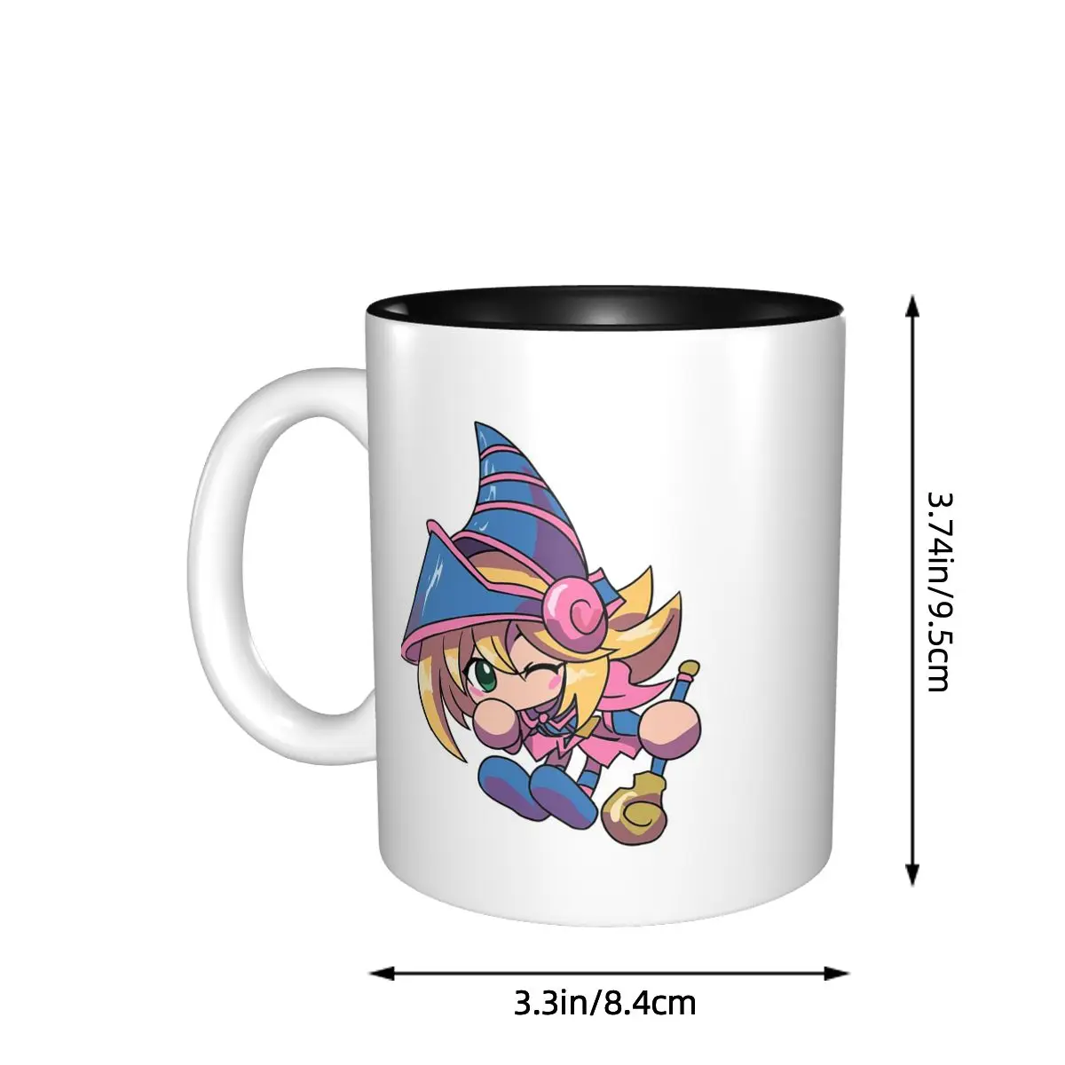 Dark Magician Girl Chibi Mug Funny Ceramic Coffee Cups Tea Mugs Milk Cup Drinkware Gifts for Friends
