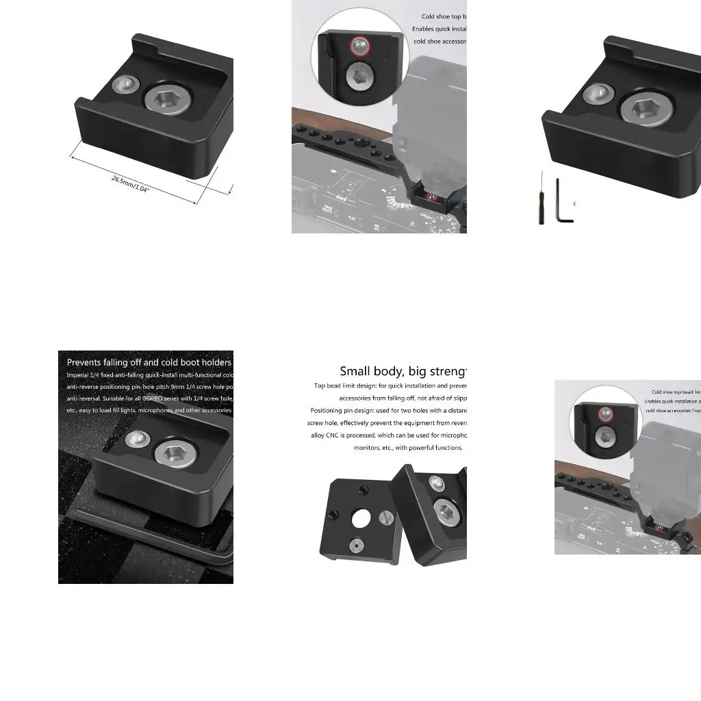 كاميرا ممتازة الحذاء الساخن جبل المحمولة المعادن الحذاء البارد محول تركيب قاعدة قوس ل LED ضوء رصد قفص الكاميرا