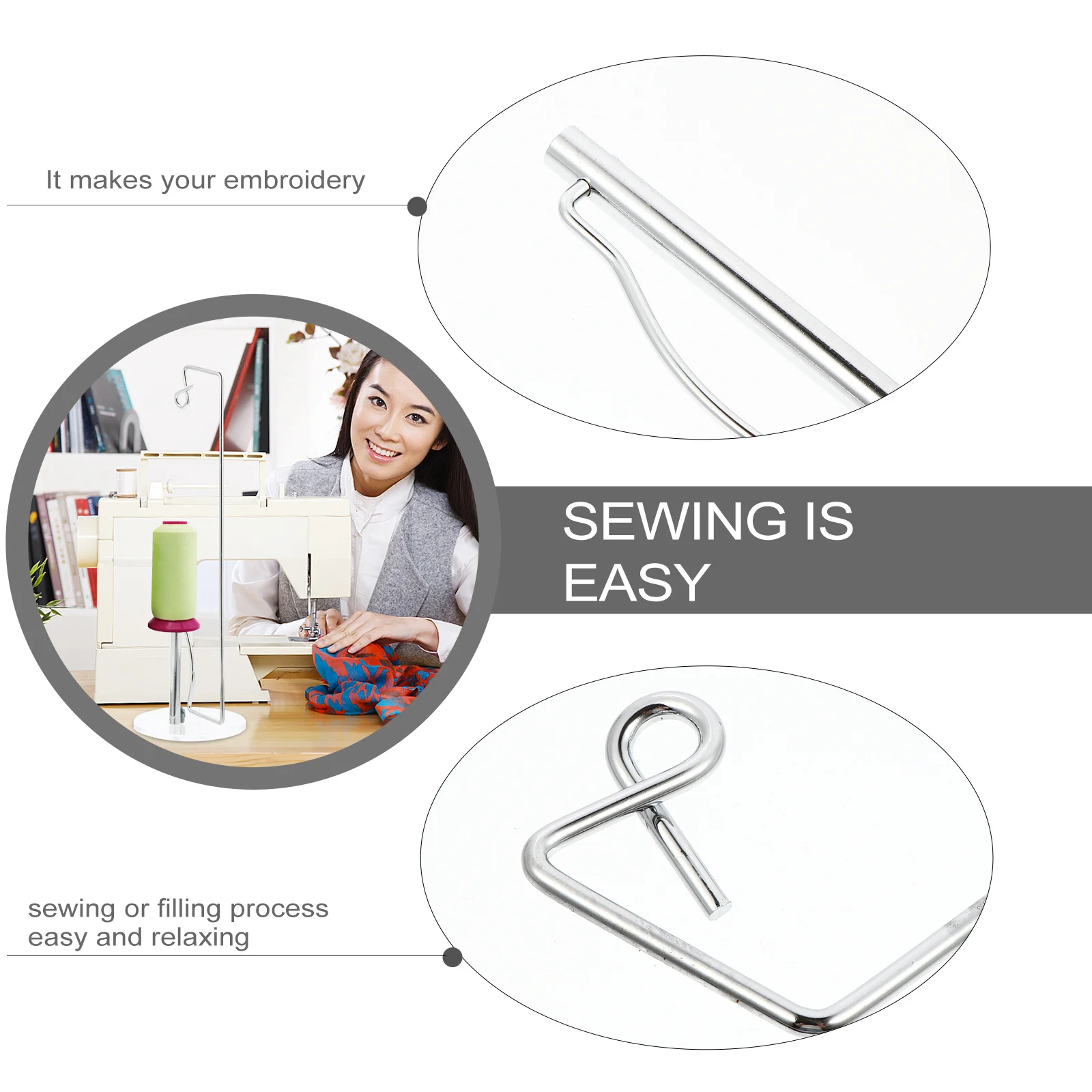 

1pc Sewing Machine Single Spool Holder For Smooth Quilting Thread Holder Flow Tangle-Free Quilting Embroidex Thread Stand