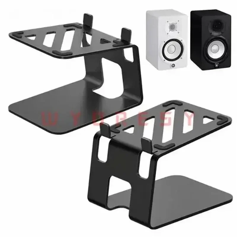WYORESY for Yamaha(HS3/HS4/HS5)Full Metal Desktop Stand Shock Absorption Reduces Resonance for Pure Monitor Sound