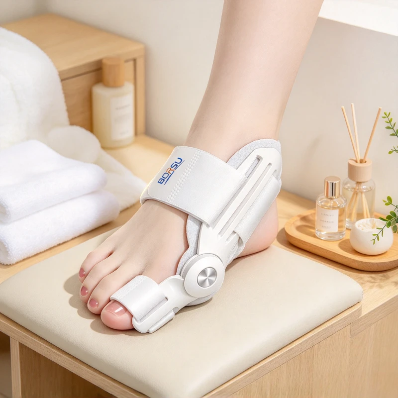 Adult Bunion Corrector Big Toe Straightener Separator Brace Adjustable Foot Support Splint Daily Wear for Men Women 발가락 보조기