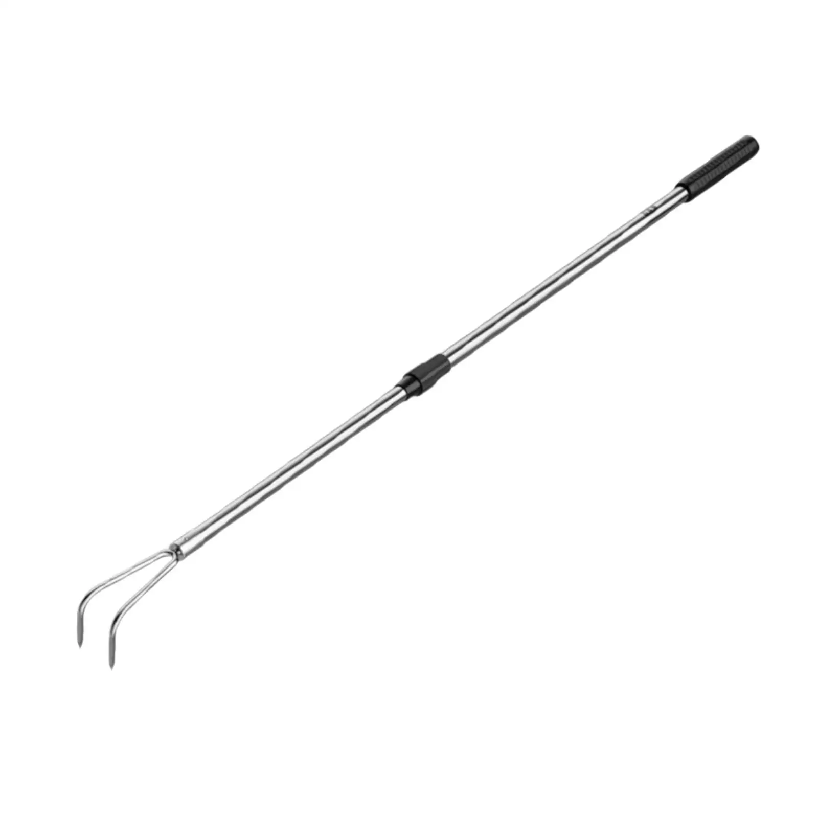 Telescopic Rake Extendable Garden Rake with Telescopic Handle Stainless Steel Tool for Gardeners, Yard, Beach
