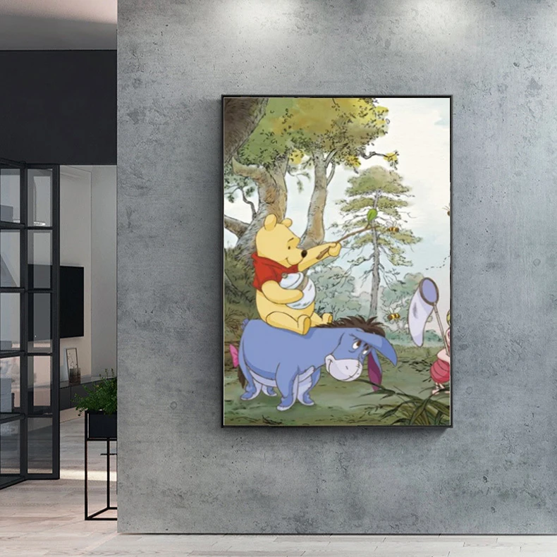 The Many Adventures of Winnie the Pooh diamond painting piggy pooh eeyore Diamond Mosaic Rhinestone DIY Cross Stitch Decoration