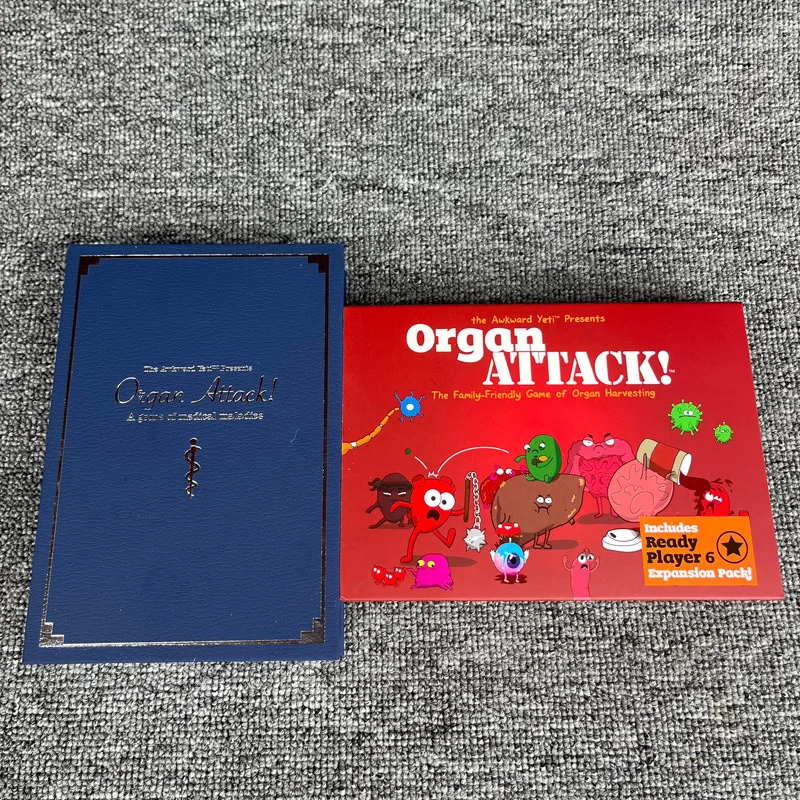 Organ Attack! Tabletop Card Game - Pop Bunny Board games Card Gathering Game