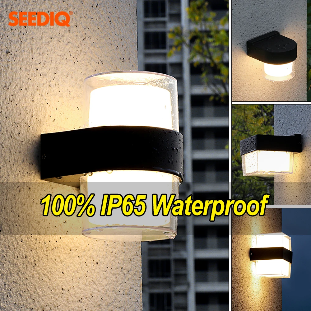 

Modern IP65 Waterproof Wall Light 6 10W Led Outdoor Wall Lamp Up And Down Porch Light AC85-265V Wall Lighing Fixture