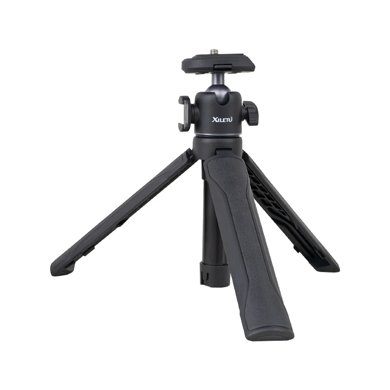 

Portable Handheld Photography Live Vlog Selfie Stick Cold Shoe Desktop Mobile Phone Holder Q-5 Quick Release Tripod