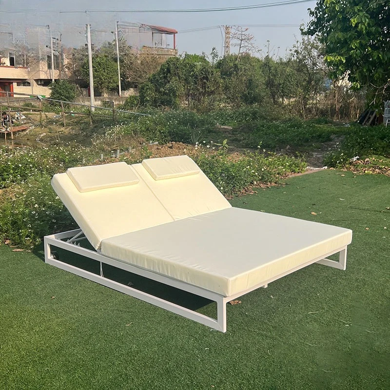 

Outdoor metal bed sofa courtyard garden balcony beach terrace outdoor sun protection aluminum alloy indoor and outdoor furniture