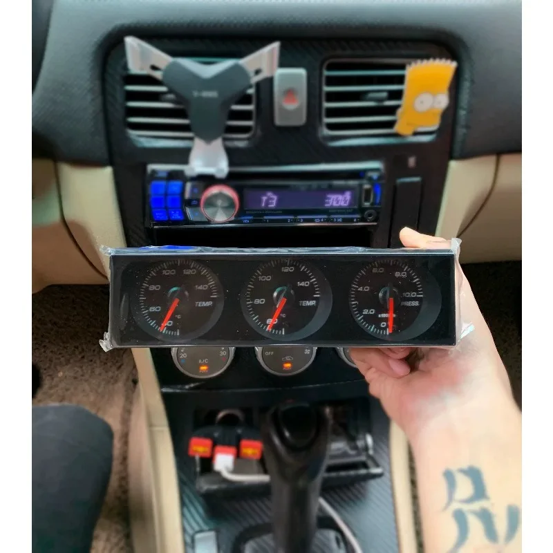 DF car modification instrument water temperature oil temperature oil pressure turbine pressure triple meter