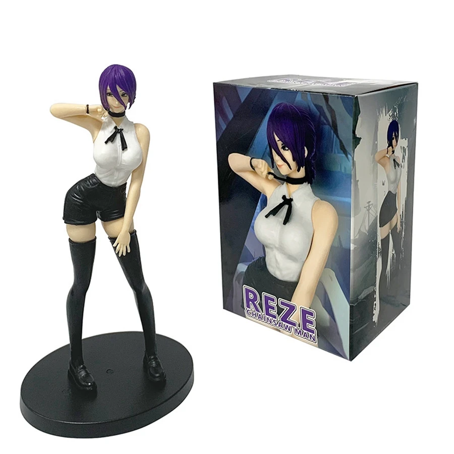 13cm/5,12 Zoll Chainsaw Man Anime-Figur Reze Nudelstopper Figur Dämon Reze Actionfigur PVC Erwachsenen-Sammelmodell Puppe Spielzeug – Detail 14