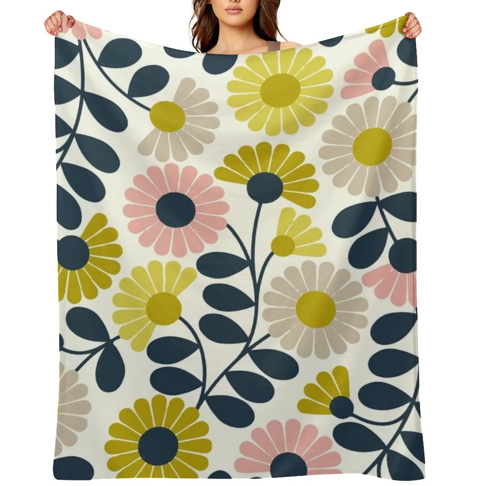 أورلا كيلي، كيمونو، أورلا كيلي نمط رمي بطانية نزهة ريتروس أريكة سرير بطانيات فروي #1