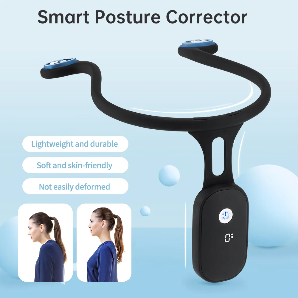 Smart Posture Corrector For Adult Kid Realtime Monitoring Anti-Humpback Neck Back Hump Posture Training Correction Device Health