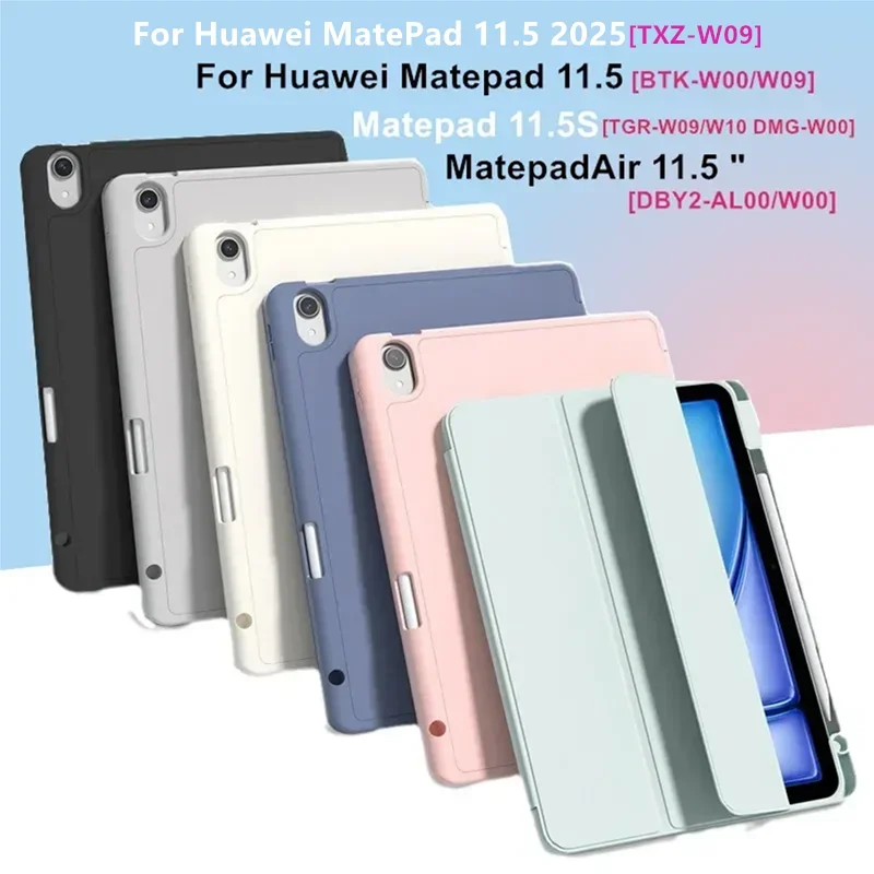 Funda Für Huawei MatePad 11,5 2025 11,5 "S 2024 Magnetische Ständer Weiche TPU Zurück Fall Mit Stift Slot Abdeckung für MatePad 11,5 S Air 11,5"