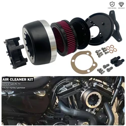 Ventilator High-Flow Intake Rotating Turbine Billet Air Cleaner Kit For Harley Sportster 883 1200 Iron XL883 XL1200 X48 72 91-22