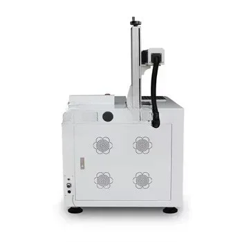 Cabinet Raycus-30QB fiber  marking machine for metal card