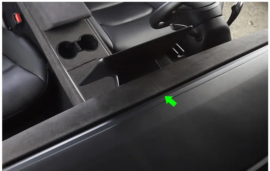 ل تسلا نموذج 3 2018-2023 الداخلية تعديل لوحة القيادة/باب غطاء خشبي الجلد المدبوغ Frabics الباب ديكور ملصق داش التصميم القوالب