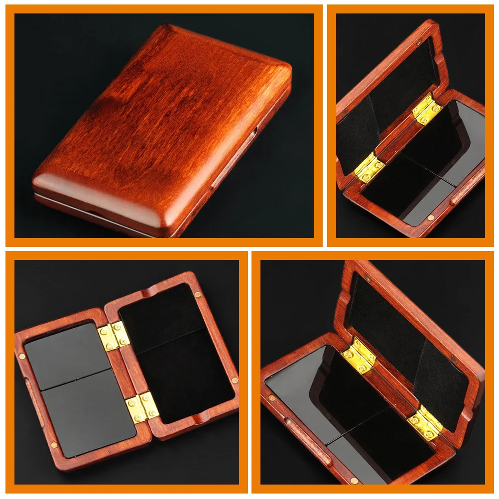 

Solid Wood Reed Box Oboe Case Reeds Portable Container Saxophone Mouthpiece Storage