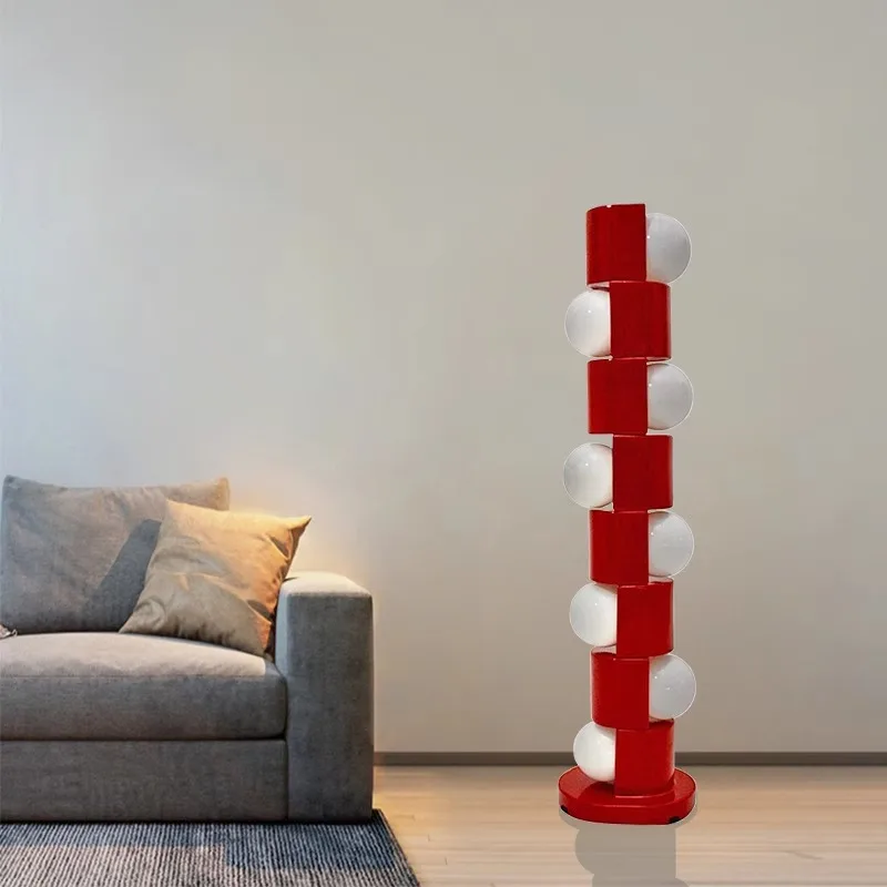 

Nordic minimalist designer model house villa living room sofa floor lamp study bedroom