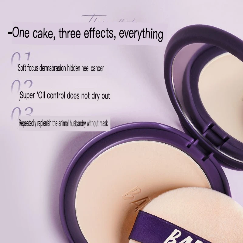 Gentle Matte Honey Powder Compact Clear Setting Sweat-proof Long-lasting Makeup Finishing Powder for Natural Look