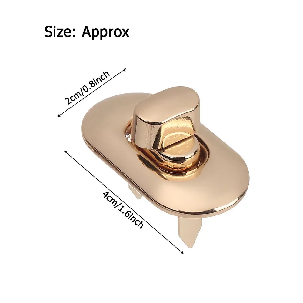 Hebilla de cierre de giro para bolso, cierre de Metal, piezas de bolso, accesorios de bricolaje, nuevo