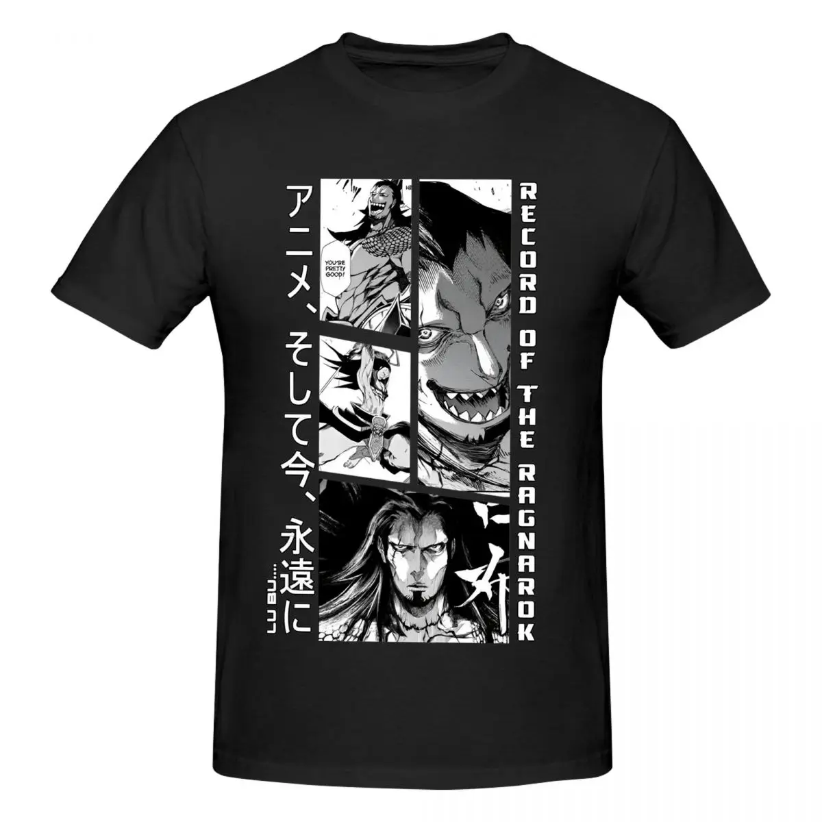 Record Of Ragnarok Drawing Awesome T Shirts Graphic Y2K Pops Short Sleeve Mens Women T Shirt Clothes