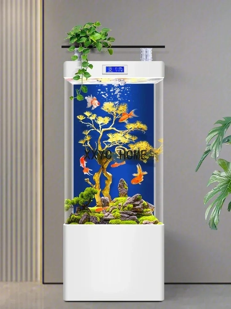

Gratis Verzending Verticale Geïntegreerde Aquarium Woonkamer Kleine Tv-Kast Naast Aquarium Verversen Water