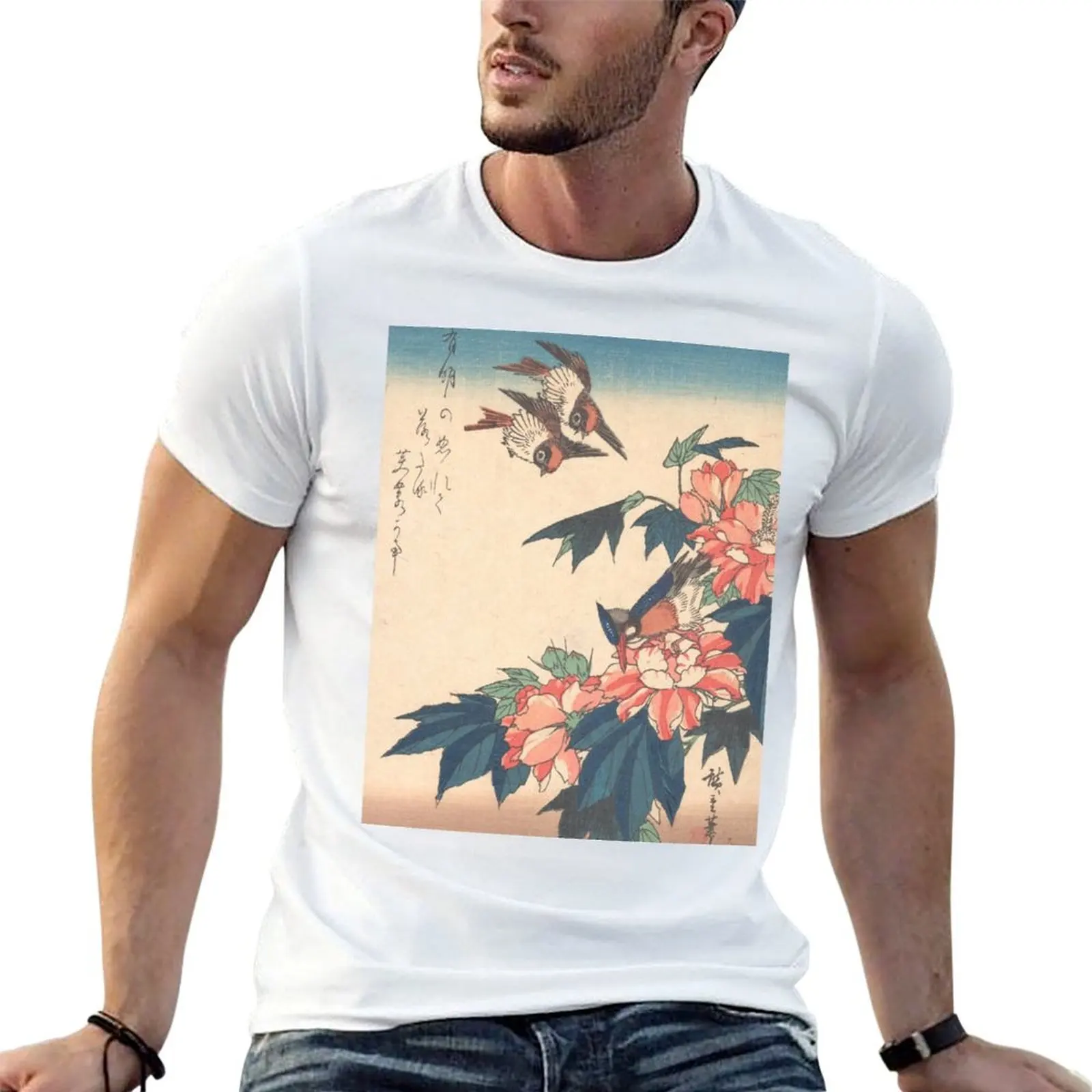 

shirt designer Kingfisher and t Rose t man shirts T-Shirt with cotton Mallows Swallows