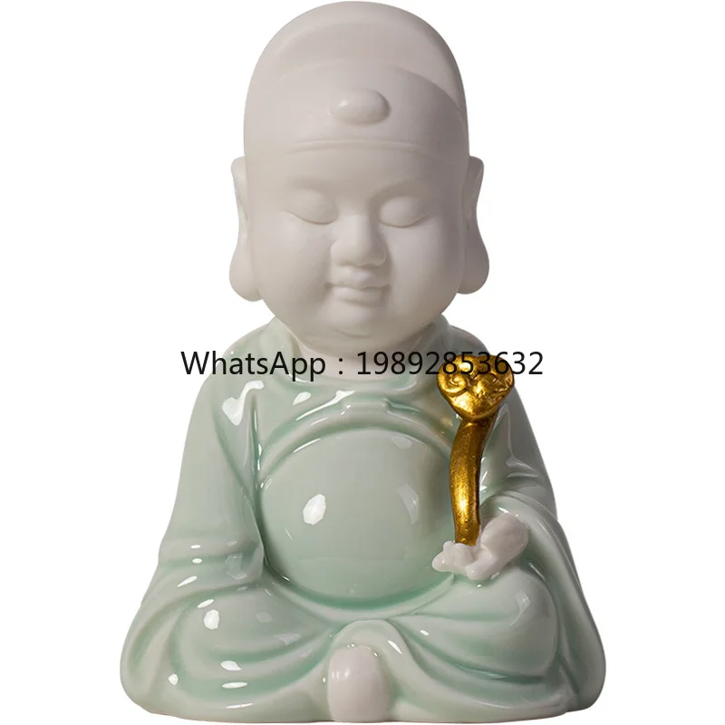 

LYY Wenchang Emperor God Statue Ceramic Ornament Wenquxing Wenxing Living Room Study Home Office Desktop Entrance Decoration